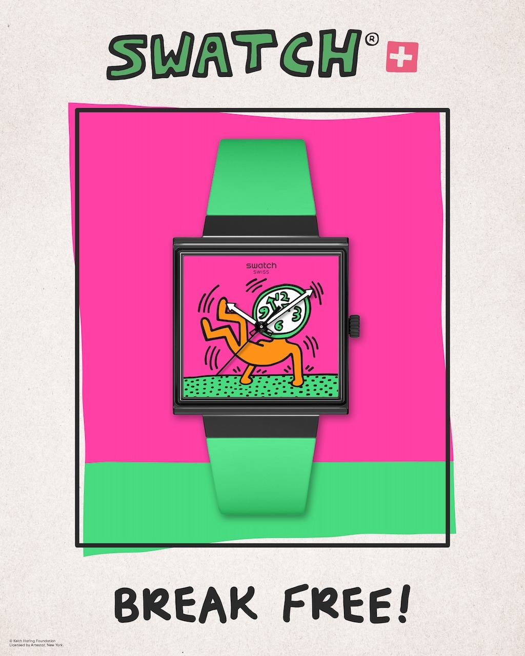 스와치X키스 해링 브레이크 프리 컬렉션 브레이크 오프.jpg
