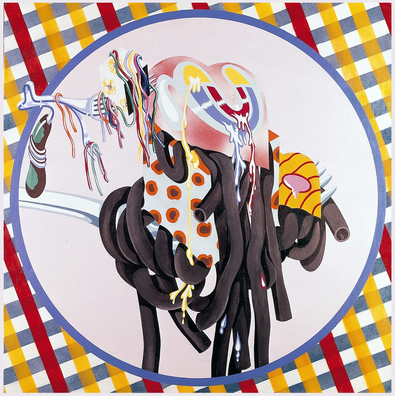 10스파게티가 있는 컬러 하트 1967 밑칠한 캔버스에 아크릴 및 애나멜 105_105 (1).jpg