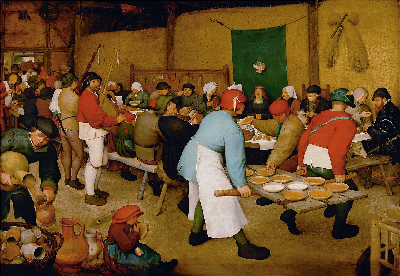 0-1568-Pieter_Bruegel_the_Elder_Peasant_Wedding-농가의결혼식-빈 미술사박물관.jpg