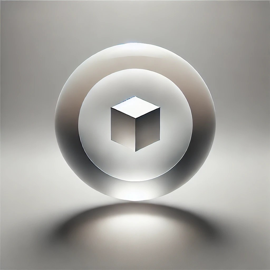 테서렉트.명상이미지gptDALL·E 2026-01-27 08.35.49 - A minimal three-dimensional meditation image with a calm geometric form. A single floating translucent sphere enclosing a simple inner cube, perfectly.jpg