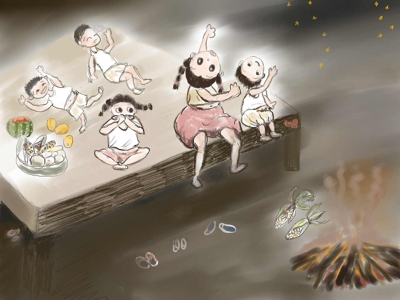 9.여름밤(평상위에 누우 놀던시간.jpg