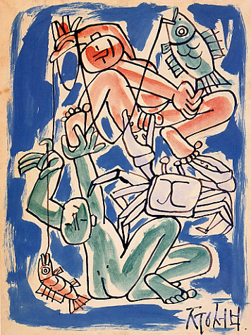 두 아이와 물고기와 게.jpg