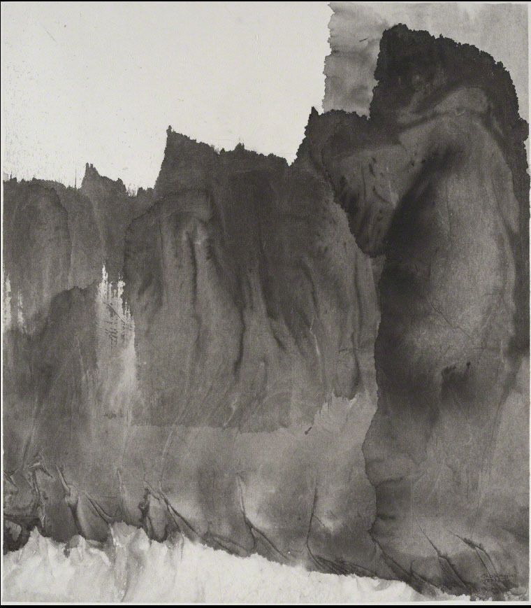 가오싱젠, 깊은 산 속에서 자고새 소리 듣다, 2016.jpg