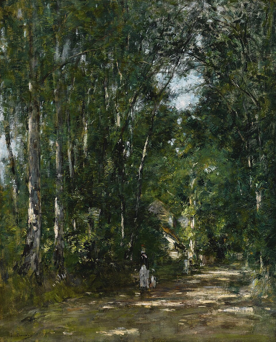 Eugène Boudin, Environs De Trouville, Allée Sous Bois. 1880–1885. Oil on canvas.jpg