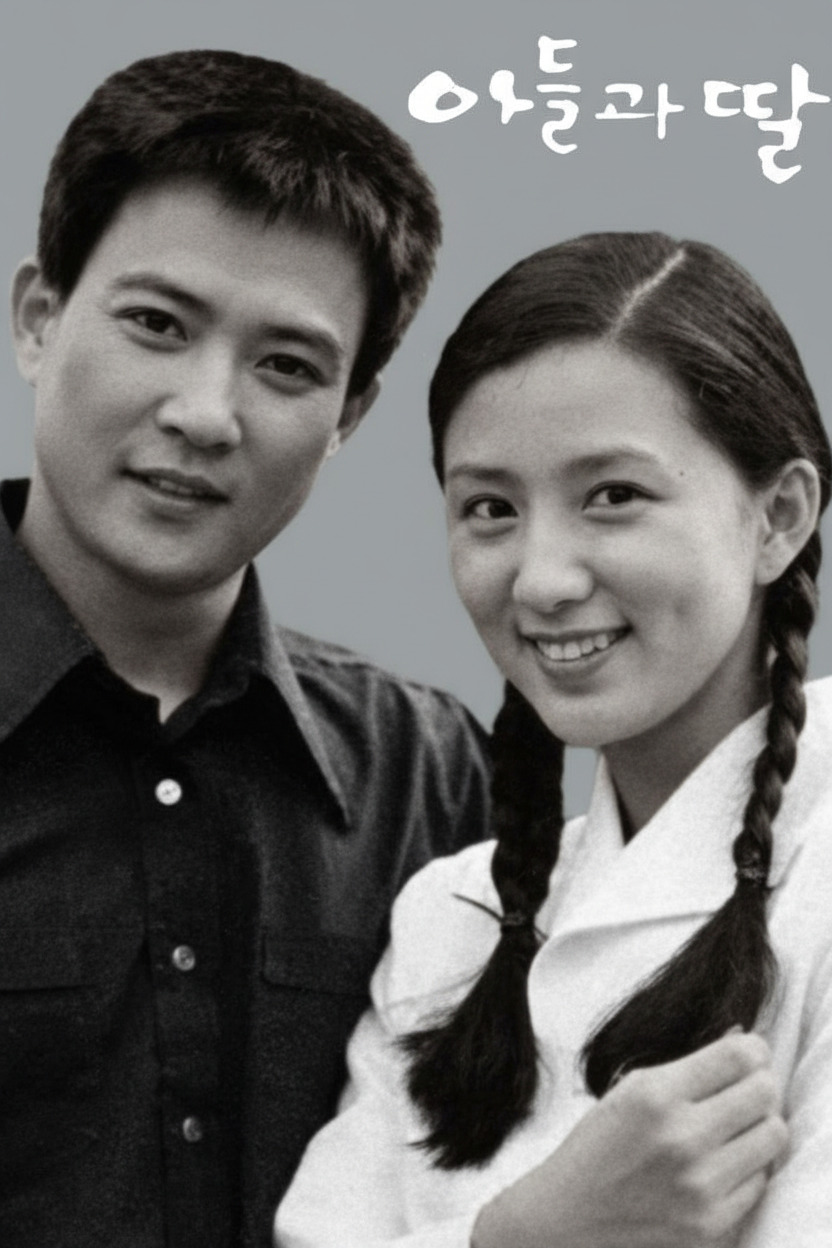 아들과 딸 흑백.jpg