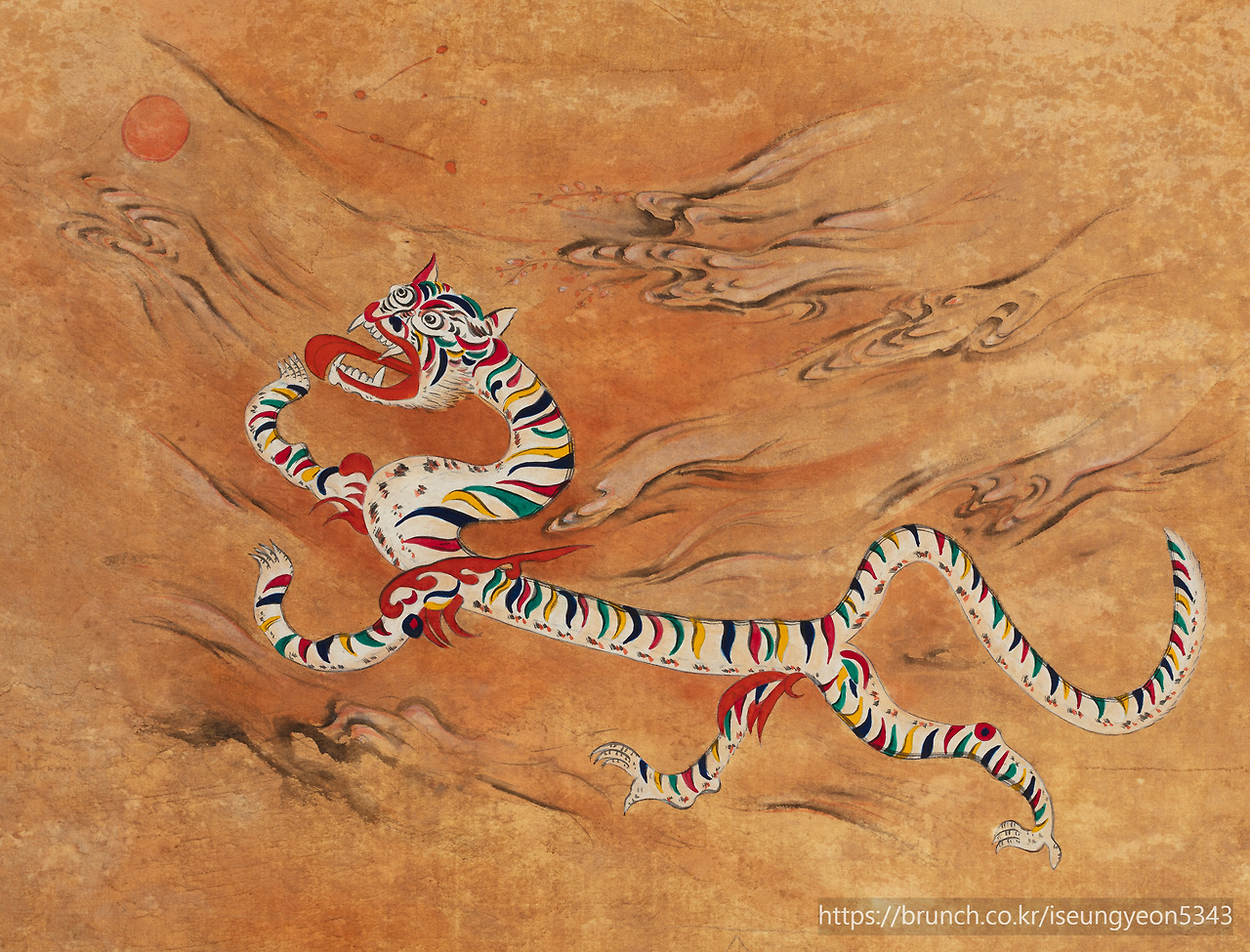 1.약수리 백호,옺지,분채등,  47x60cm,대서초행정실장,이승연(졸작).jpg