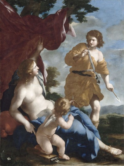 지오반니 프란체스코 로마넬리, 아도니스와 함께 사냥을 가는 비너스, 17세기경.jpg