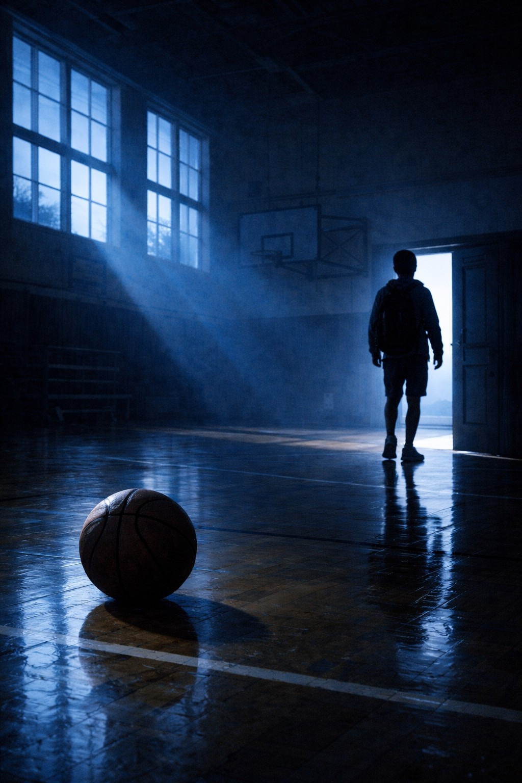 이른 아침 체육관에 들어서는 아이.jpg