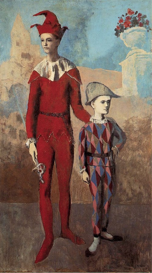 Pablo_Picasso,_1905,_Acrobate_et_jeune_Arlequin_(Acrobat_and_Young_Harlequin),_oil_on_canvas,_191.1_x_108.6_cm,_The_Barnes_Foundation,_Philadelphia.jpg