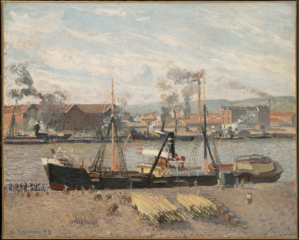 960px-Pissarro_-_Port_of_Rouen,_Unloading_Wood,_1898.jpg