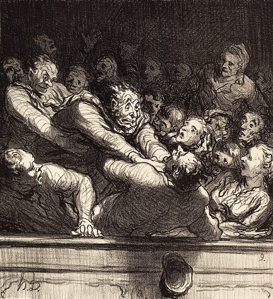 960px-Honoré_Daumier,_A_literary_discussion_in_the_second_Gallery,_published_in_Le_Charivari_(1864),_lithograph.jpg