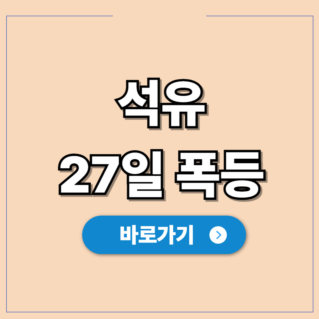 석유 최고가격제 27일 실시와 기름값 폭등 차단한 정부.jpg
