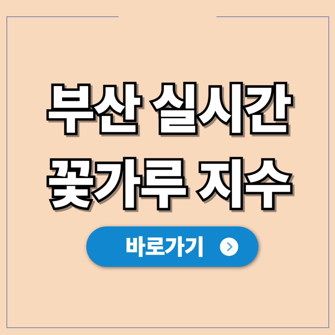 부산 꽃가루 농도 위험지수 현황 대처 방법.jpg