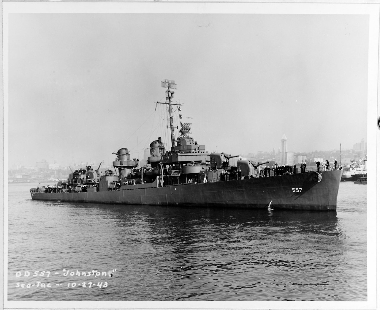 USS JOHNSTON(DD-557)