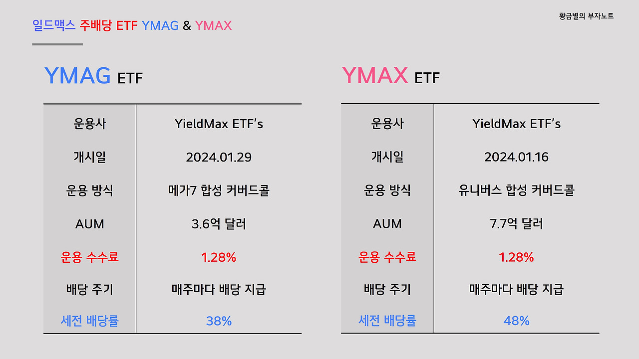 YMAG 배당으로 YMAX 모아볼게요!!