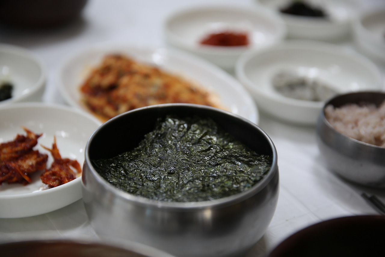 재첩 비빔밥