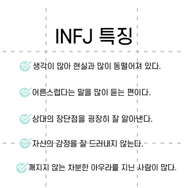 나라는 사람 퍼즐 맞추기; INFJ