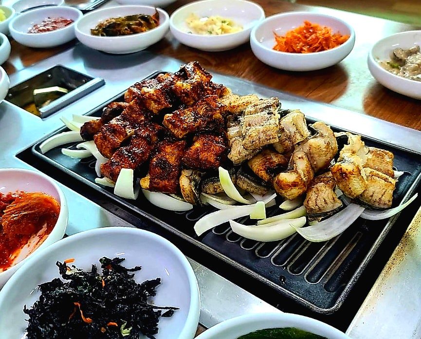 제바닥에서 맛본 풍천 장어