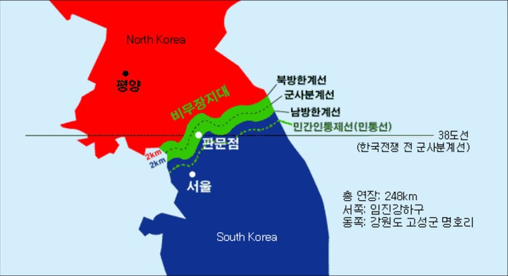 38선과 휴전선이 다르다고요?