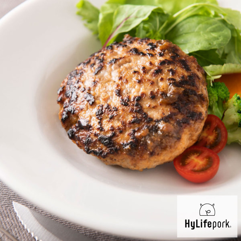 돼지고기 100% '포크 햄버거'가 새로운 정평!