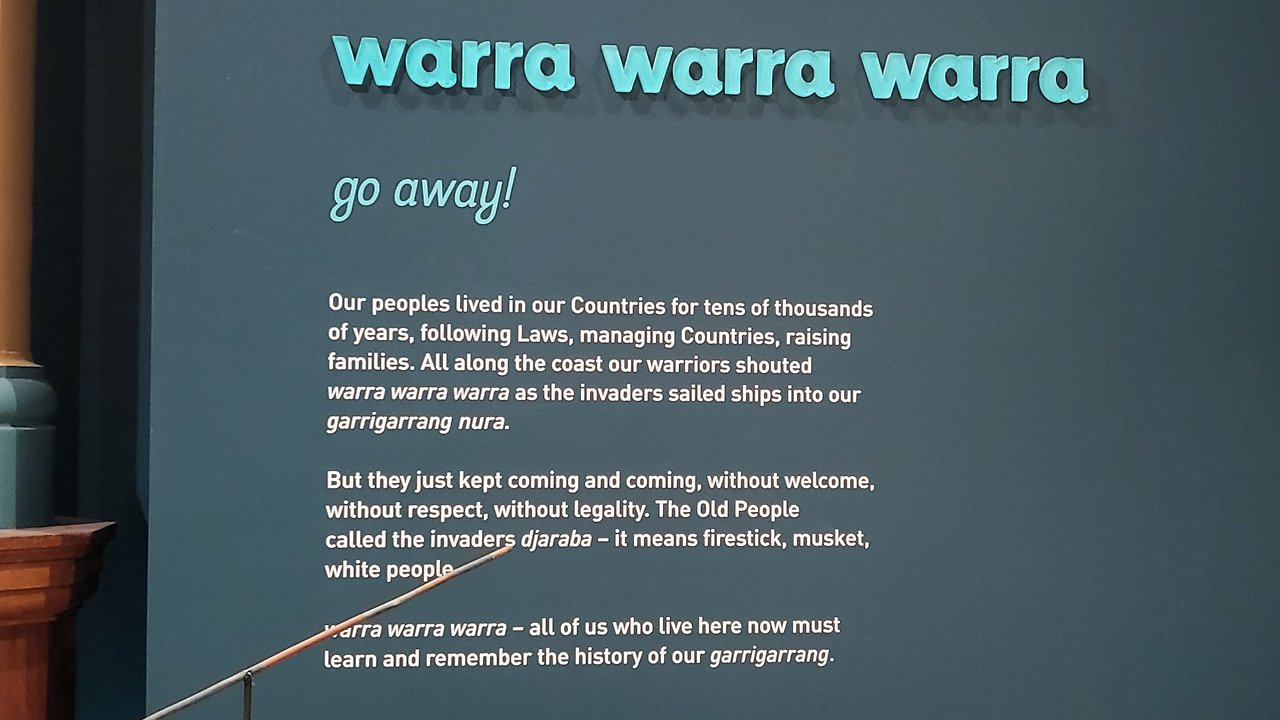 Indigenous exhibition room at the Australian Museum