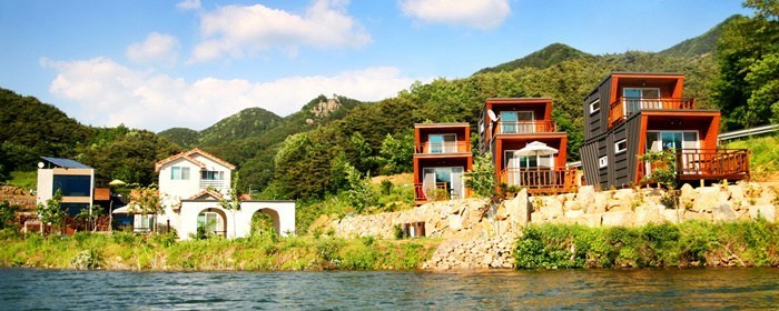 부산 근교 계곡 물놀이에 좋은 산청정수산장펜션 평상 무료