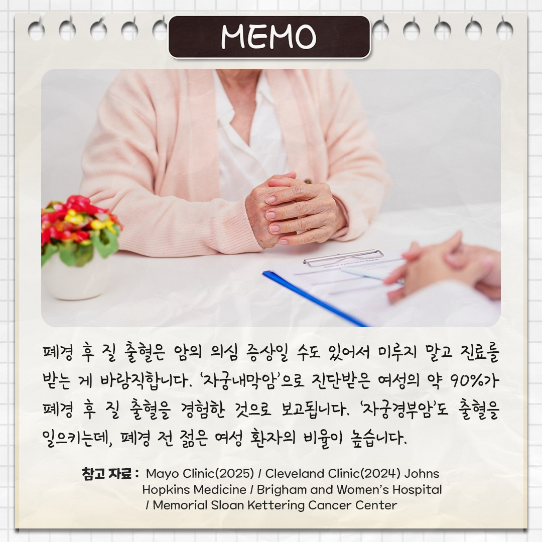 폐경 후 다시 시작된 ‘출혈’