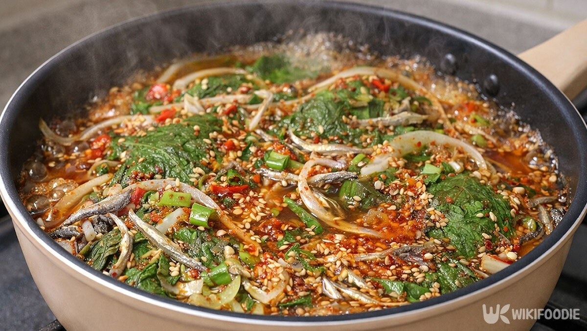깻잎이 남았다면 멸치랑 같이 찌기… 밥도둑 깻잎 멸치찜