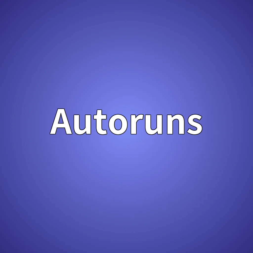Autoruns 윈도우 자동 실행 항목 확인