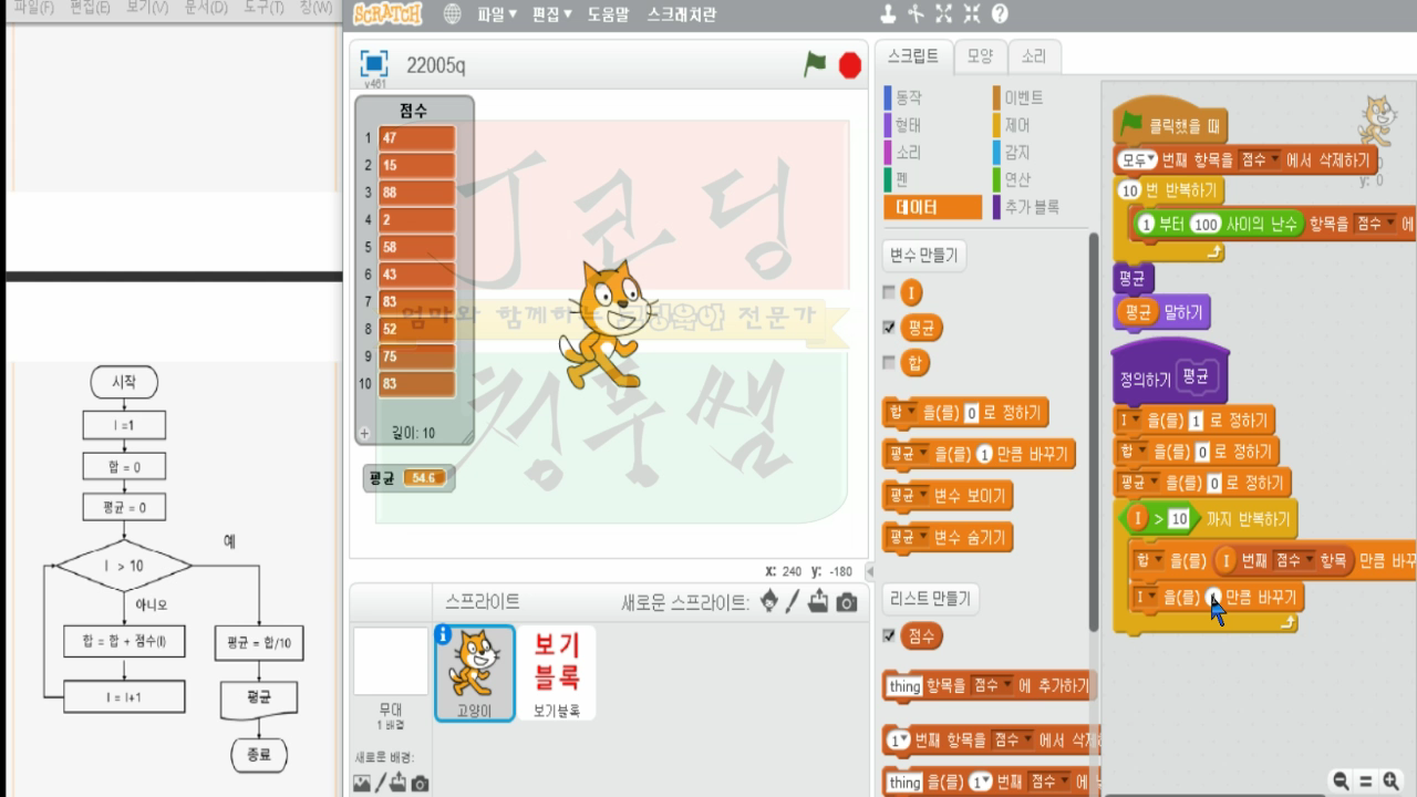 COS스크래치 자격증23 2급 평균 구하기_20181219_053217.mp4_000311224.png
