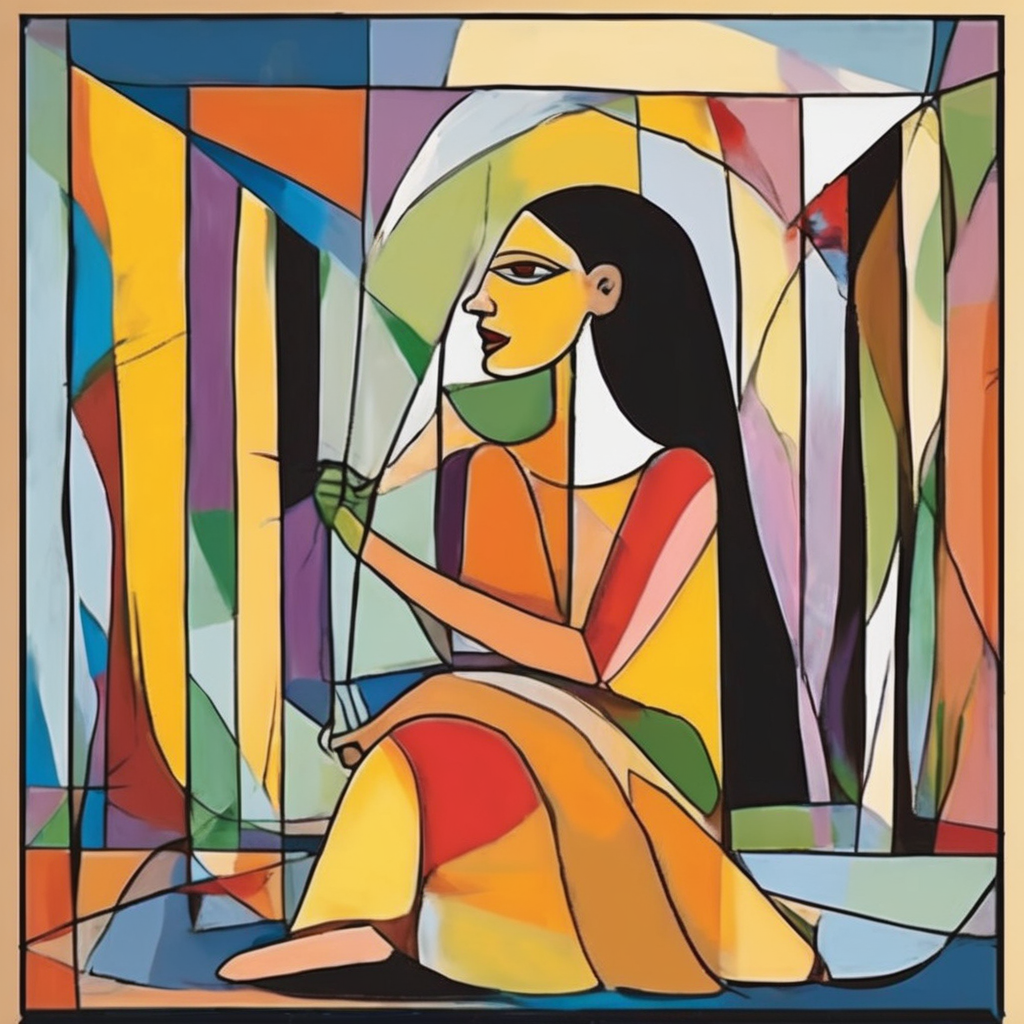 단순하고_소박한_'심플_라이프'를_살아가는_용기있는_젊은_여성의_삶을_이미지로_그려줘_피카소에게_영향_받은_화풍으로_그려줘_png (1).png