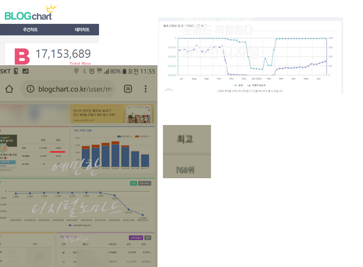 블로그차트 순위.png