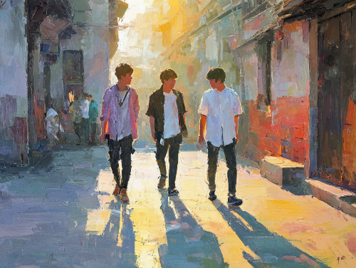 kayjagga_56229_three_East_Asian_teenage_boys_strolling_along__1c05c1ae-3189-4e10-b0cf-c14ceaa495d1_2.png