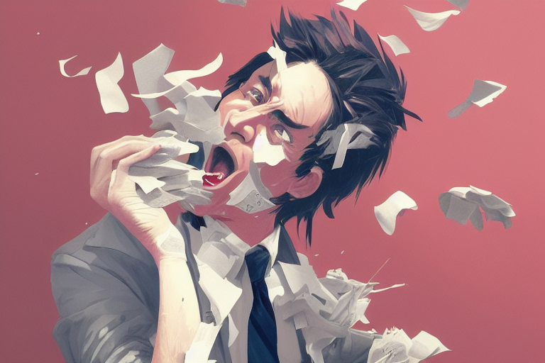 02701-1482670535-high detailed painting of A angry Office worker throws a lot of papers,in office, by conrad roset, greg rutkowski and makoto shi.png
