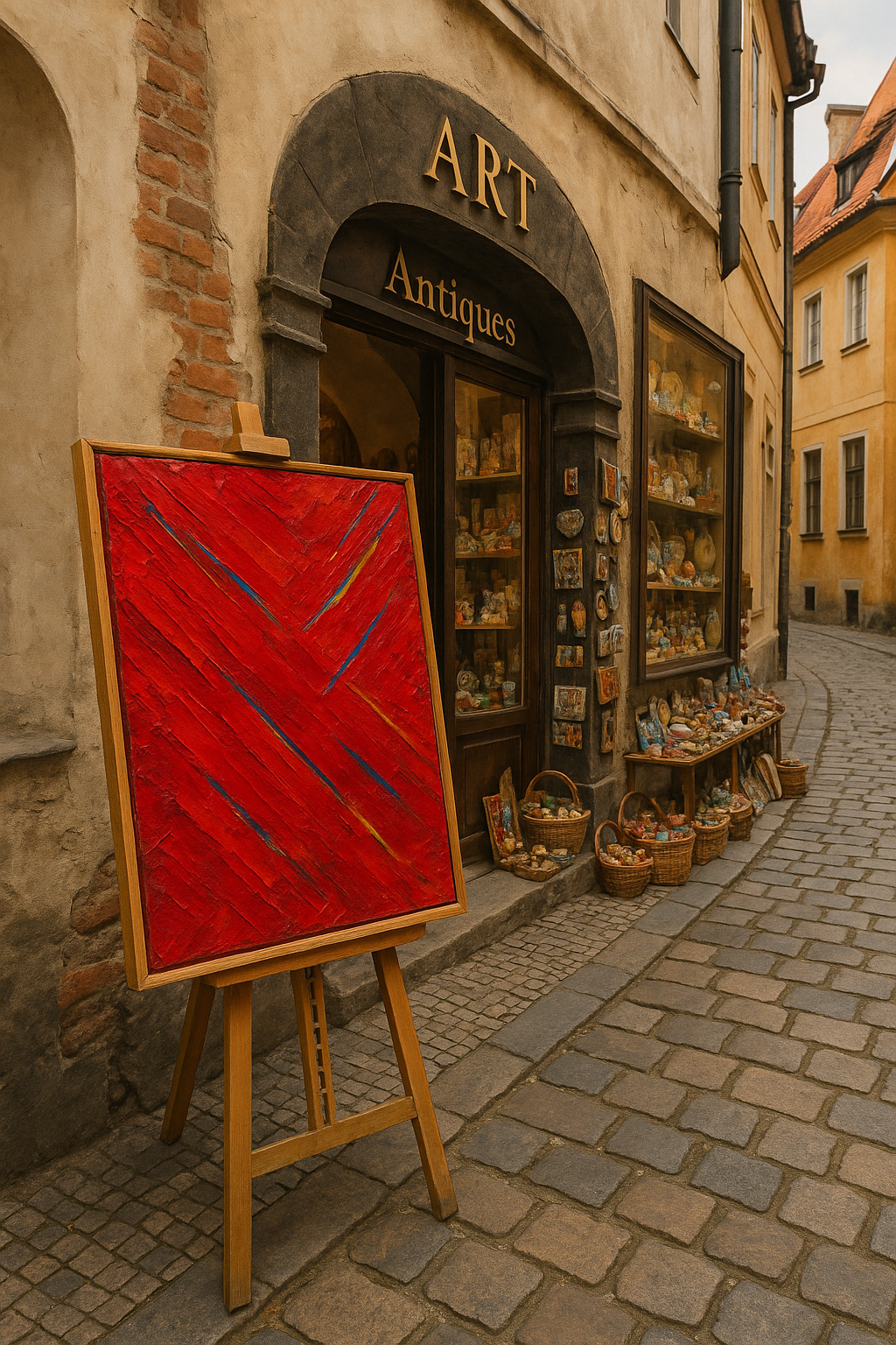 유럽의 골목과 예술 갤러리.png