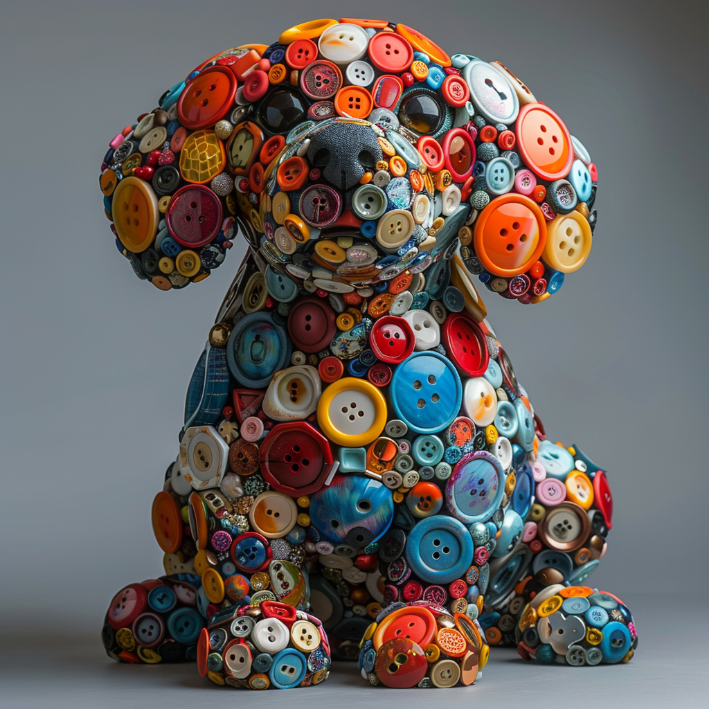 jejaksa_crew_a_dog_statue_made_of_buttons_in_the_style_of_color_116eb01b-9306-40b1-a8de-272abc0fa6e6.png