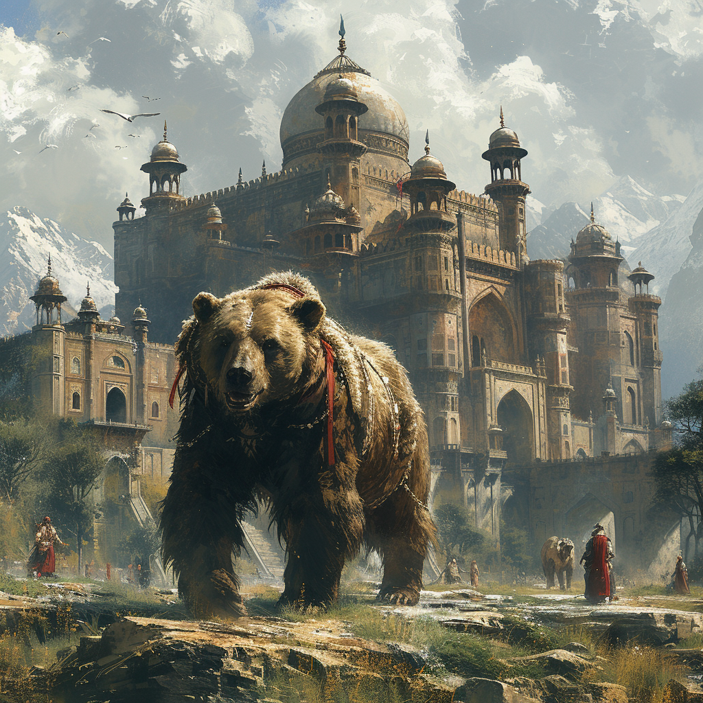 jejaksa_crew_Misty_Castle__Himalayan_Bears_with_Mughal_Palaces__27c9b4c3-9b52-49d9-83d1-d9f392005a84.png