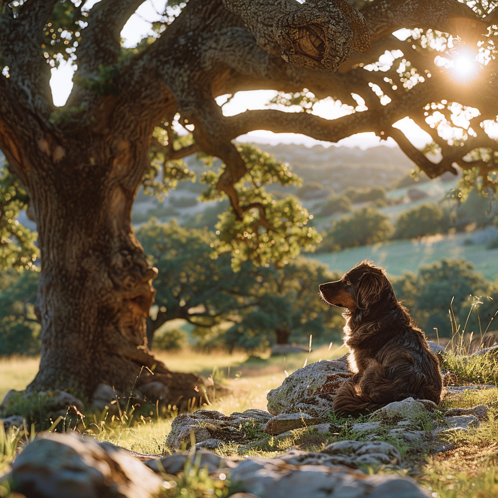 jejaksa_crew_A_dog_sitting_below_a_grand_old_oak_tree_shaded_an_4f7e67ee-f2f7-4922-8df2-aa54cedcddbd.png
