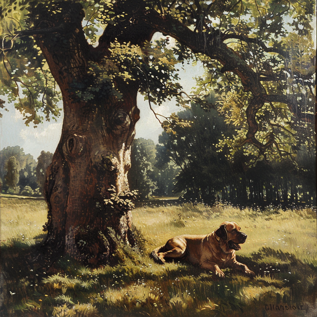 jejaksa_crew_A_dog_resting_in_the_shade_of_a_large_oak_tree_04a9f329-4bc6-41fd-9a66-d1cce16fe177.png
