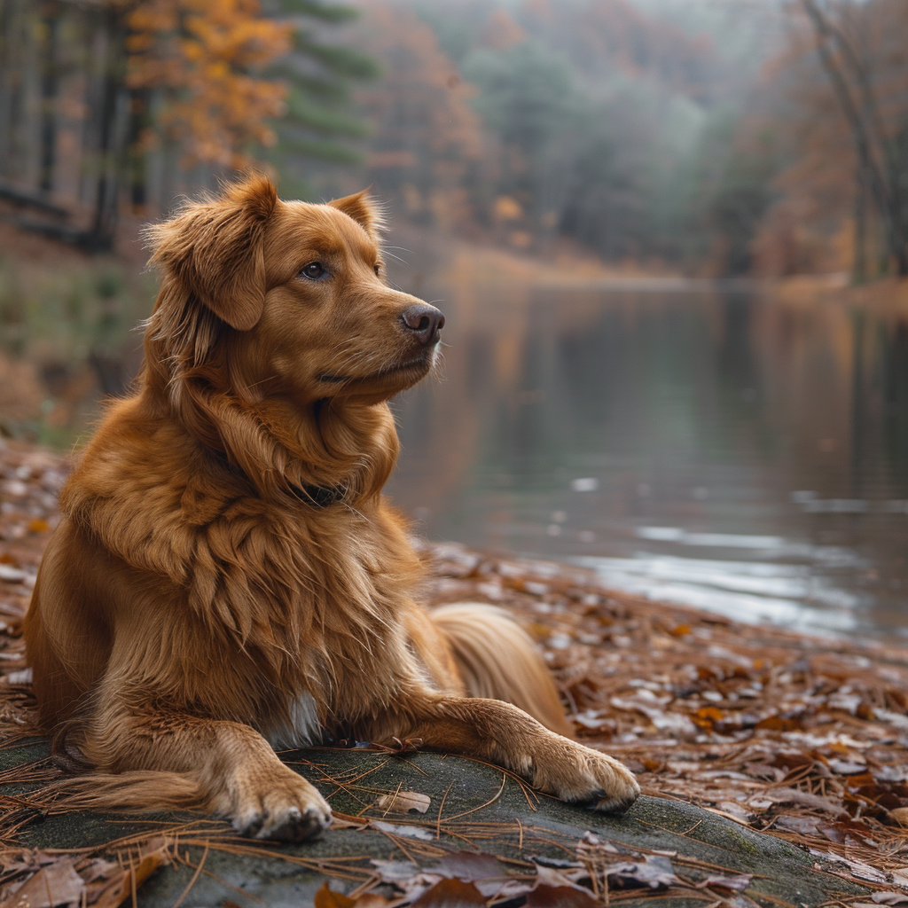 jejaksa_crew_A_dog_resting_near_a_peaceful_lake_tranquil_and_se_447285d9-badd-4648-8d82-c50b75749708.png