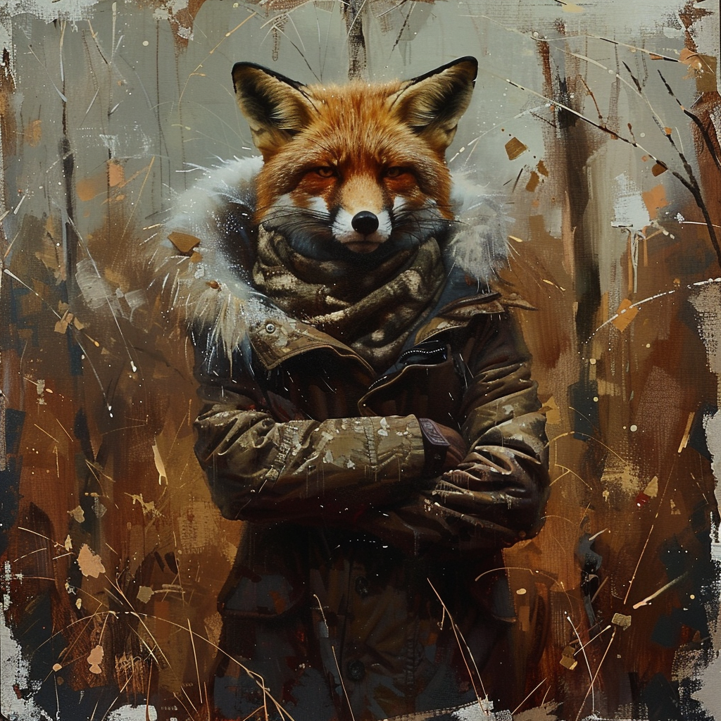 그림 14-7 jejaksa_crew_red_fox_arms_crossed_in_the_forest_realism_with_fa_4423172a-94b9-4d4c-b864-39ddea4ba02f.png