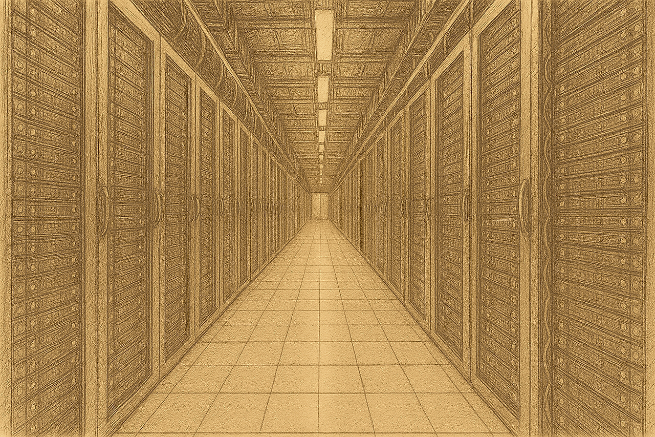 20251003_2132_데이터 센터 복도_remix_01k6n0tqqhf17b3w14gx1wq8rq.png