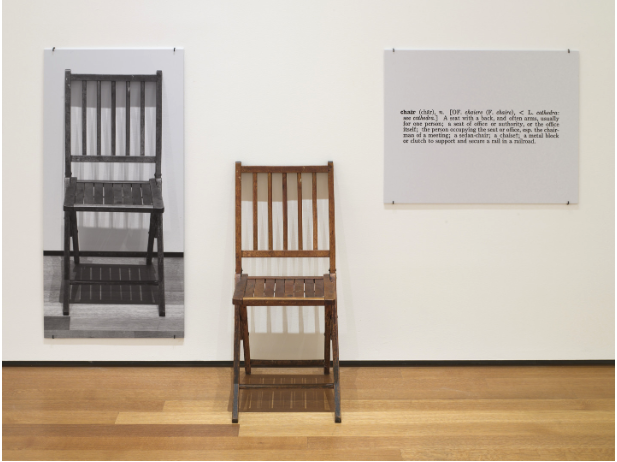 조셉 코수스, 의자1개와 3개. 1965.png