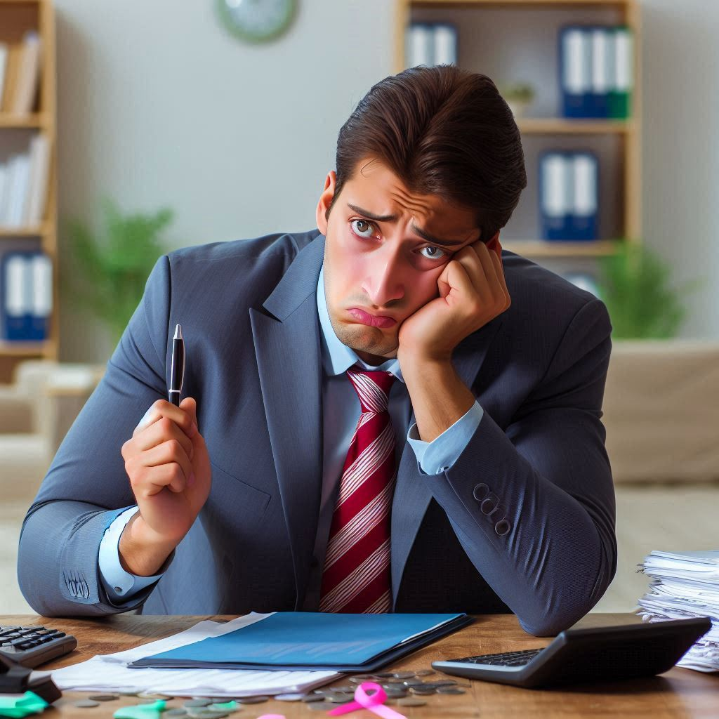 A struggling insurance planner who is facing rejection and has no sales.png