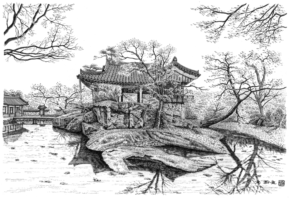 봉화 청암정(흑백).png