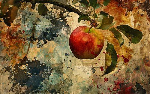 nigneim_87513_an_apple_is_hanging_from_a_tree_branch_in_the_sty_4509050a-c735-445e-84c9-ee693ba83f25.png