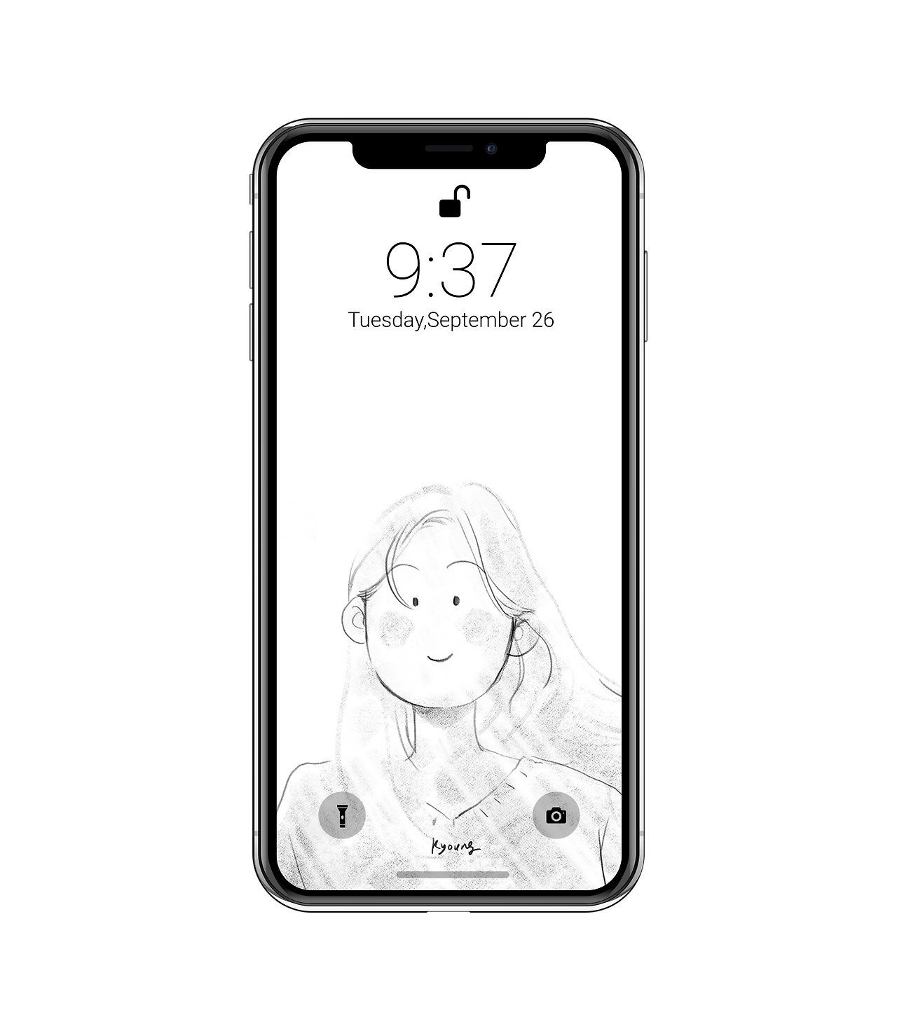 폰배경화면 목업용_Vector iPhone X Mockup.png