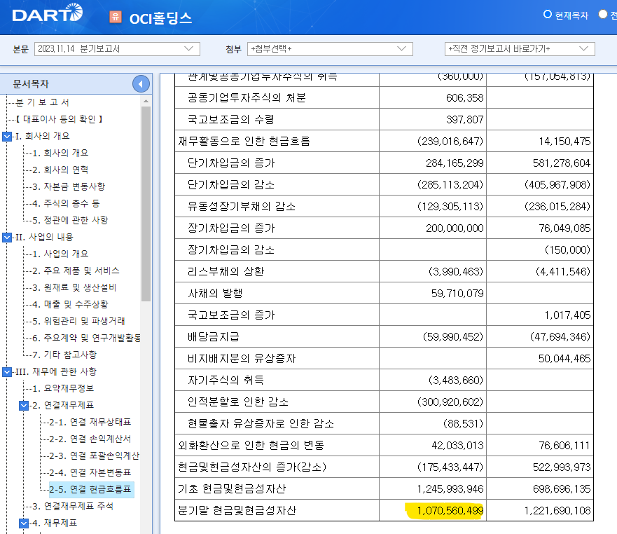 OCI홀딩스 현금.png