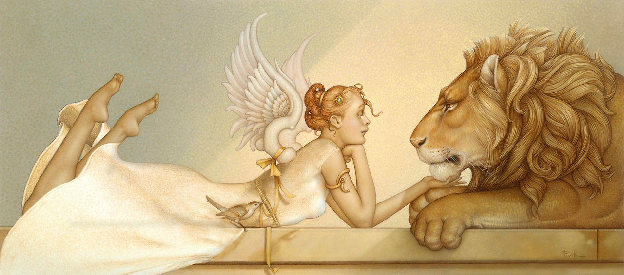 Michael Parkes %22Gold%22 oil on canvas.png