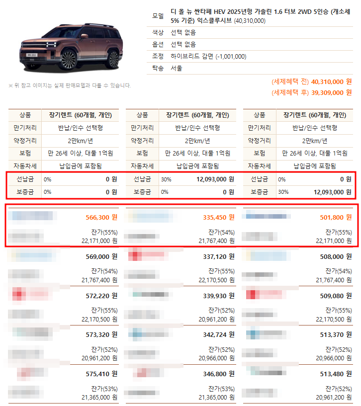 싼타페 하이브리드 견적.png